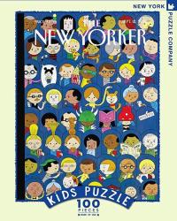 New York Puzzle Company - New Yorker At The Movies - 100 Piece Jigsaw Puzzle