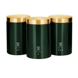 3-PIECE Premium Canister Set - Emerald Edition