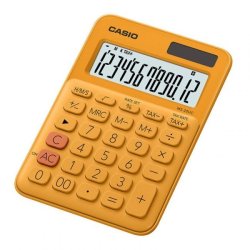 Casio MS-20UC-RG-S-EC Orange 12 Digit Desktop Calculator