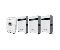 Sunsynk 8KW 1P Hybrid Pv Inverter 48V C w Wifi Dongle IP65 And 3X Volta 5.12KWH Stage 1 Battery
