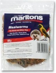 Marltons Dried Mealworms For Birds And Other Pets 100G