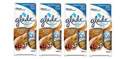Glade Sense & Spray Automatic Freshener Refill - Cashmere Woods - Concentrated Refill Lasts For Weeks - Net Wt. 0.43 Oz 12.2 G Each - Pack Of 4 Refills