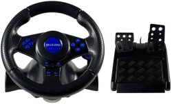 MicroWorld VW-X9S Steering Wheel PS4 PS3 XBOX - Multi-platform Racing Fun