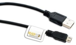 Readyplug USB Cable For Charging Cardo Systems Q-solo Motorcycle Headset 0.5 Feet Black