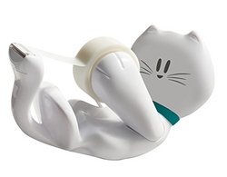Scotch Magic Tape Dispenser Kitty c39-kitty-w White