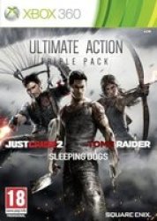 Ultimate Action Triple Pack Just Cause 2 with Sleeping Dogs & Tomb Raider Xbox 360