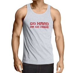 Vest Go Hard Or Go Home - Sayings For Motorcycle For Bike For Skate For Roller Riders XL White Multi Color