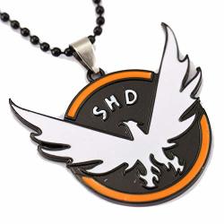 Onlyfo "shd Tom Clancy's The Division Hawk Pendant Necklace With Jewelry Box Tom Clancy's The Division Necklace For Boys Girls Style B