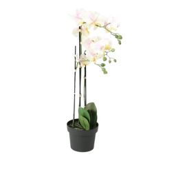 Artificial 3 Stem Potted Orchid