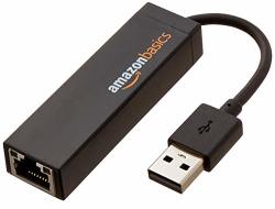 Amazonbasics USB 2.0 To 10 100 Ethernet Port Lan Internet Network Adapter Renewed