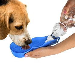Dog Water Bottle - Portable Travel Dog Water Dispenser For Walking - Travel Dog Bowl For Dogs Cats And Other Small Animals - Free