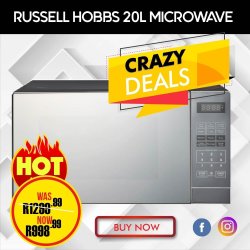 Russell Hobbs 20l Electronic Microwave Prices | Shop Deals Online | PriceCheck