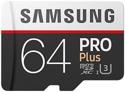 Samsung 64GB 100MB S Memory Pro Plus Micro Sd Card With Adapter