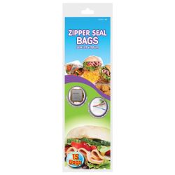Sandwich Bag - 15 Piece - Zipper Seal - 27CM X 28CM - Disposable - 10 Pack
