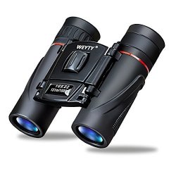 Binoculars Weyty 10X22 MINI Compact Fold-able Binoculars For Adults. High Magnification Binoculars For Dim Vision For Watching Hunting Hiking Travelling Exploring Or Other Outdoor Activities
