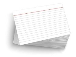 Deals on 50 Blank 4X6 Heavy Duty 14PT Ruled lined Postcards
