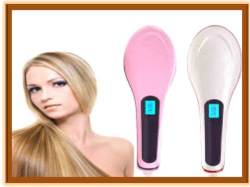 Hair Straightening Brush With Variable Temp Settings & Lcd - Local Stock - Straight Hair In Minutes