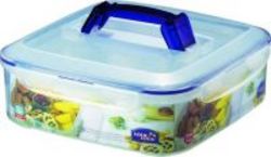 Lock & Lock Square Appetiser Container With Insert 6.5 Litres blue