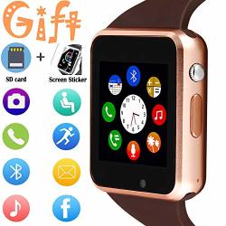 Smart Watch Smartwatch For Android Phones With Sd Sim Card Slot Touch Screen Watch Phone With Camera Pedometer Compatible With Bluetooth For Ios Partial
