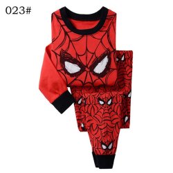 Mr Kong 2-7 Yrs Boys Cotton Spiderman Pijamas Sets - 023 4t
