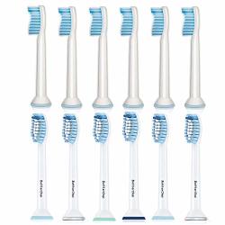 Sensitive Replacement Brush Heads For Philips Sonicare Electric Toothbrush 12 Pack. Fit Protectiveclean 4100 5100 6100 Diamondclean Plaque Control Gum Health Flexcare Healthywhite Easyclean