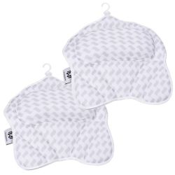 Luxury 3D Mesh Ergonomic Bath Jacuzzi Pillow Headrest - 2 Pack