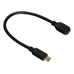 Hama - Usb-c Adaptor Cable Micro USB 2.0 Black 0.15M