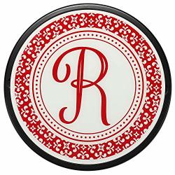 Af Andrew Family 15 Inch Wooden Lazy Susan And Personalized Glass Cutting Board Set Of 2 Initial R