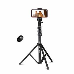 Phopik Phone Tripod Stand : Selfie Stick Tripod Phone Tripod Extendable Camera & Cell Phone Tripod Stand For Iphone & Android Phone Heavy Duty Aluminum Lightweight