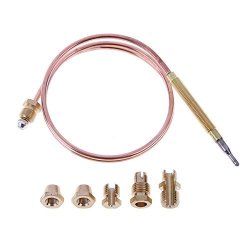 Whitelotous 24" Gas Thermocouple For Hot Water Boiler With 5 Fixed Parts