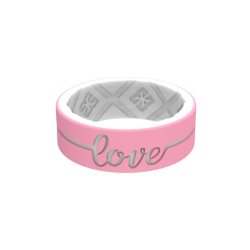 Eternal Love Silicone Rings - Lightpink white 8