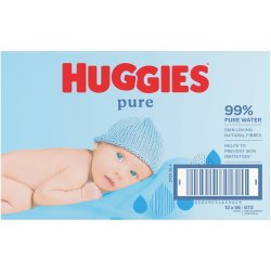 Huggies Pure Wipes 672S 12PK