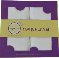 SugarDots - Classic Love Muslin Blankets - Pack Of 2