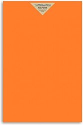 25 Bright Orange Color Cover card Paper Sheets - 12 X 18 Inches Large|poster Size - 65 65 Lb pound Light Weight Cardstock - Quality Printable