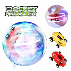 Growsland MINI High Speed Car Toy 2 Pack Spin Toys Rechargeable Stunt Race Car With LED Light Novelty Stress Relief Toys Cars Gifts For