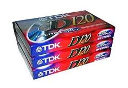 Tdk Dynamic Performance D120 High Output Iec I Type I - 3 Pack Audio Cassette Tapes