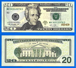 Usa 20 Dollars 2013 Unc Mint New York B2 Suffix D Us United States
