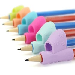 Amiley 3PCS SET Children Pencil Holder Pen Writing Aid Grip Posture Correction Tool Kindergarten Gift Colorful