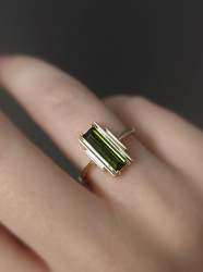 Pastorie Baguette Tourmaline Ring