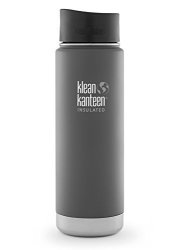 Klean Kanteen Wide Mouth Insulated Water Bottle With Cafe Cap - 20 Ounce Granite Peak