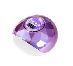 Andowl Uv Lamp Nail Dryer Colorful Mirror Diamond Nail Lamp Nail Lcd Display - Purple
