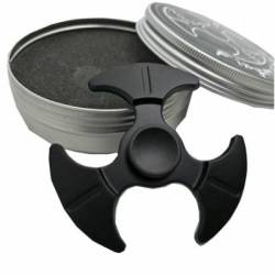 Fidget Spinner 3 Blade Steel With Ceramic Bearing Black