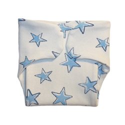 Jacqui's Baby Boys' Diaper Cover With Blue Stars Small Newborn