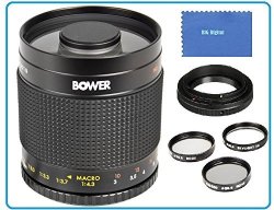 Vivitar Bower 500MM F 8 Telephoto Mirror Lens For Nikon 3000 D3100 D3200 D3300 D5000 D5100 D5200 D5300 D7000 D7100 Df D3 D3S D3X D4 D40