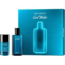 Davidoff Cool Water Gift Set - Eau De Toilette 75ML & Deodorant Stick 70G - Parallel Import