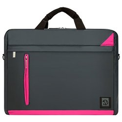 Vangoddy Compact Design Backpack Briefcase Laptop Bag For Dell Latitude Inspiron 15 Xps Alienware Vostro 15 Asus Zenbook Pro Rog Series Up To 15.6 Inch Horizontal Magenta