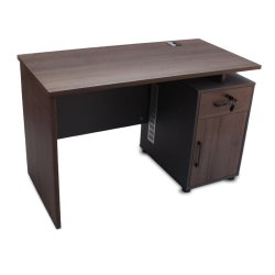 Gof Furniture - Galo 2 Office Desk Dark Brown