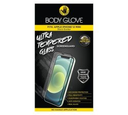 Body Glove Ultra Tempered Glass Screenguard - Apple Iphone 12 MINI Black Trim