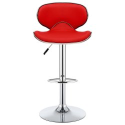 Gof Furniture - Vertigo Adjustable Bar Stool Red