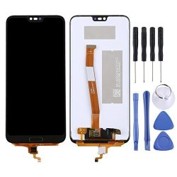 Mobile Phone Lcd Screen Lcd Screen And Digitizer Full Assembly Not Supporting Fingerprint Identification For Huawei Honor 10 Black Lcd Screen Color : Black